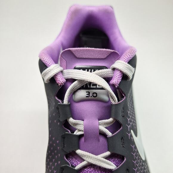 Nike Free 3.0 Gray Purple Running Sneakers Shoes 512237-014 Women's Size 8 - Picture 6 of 14